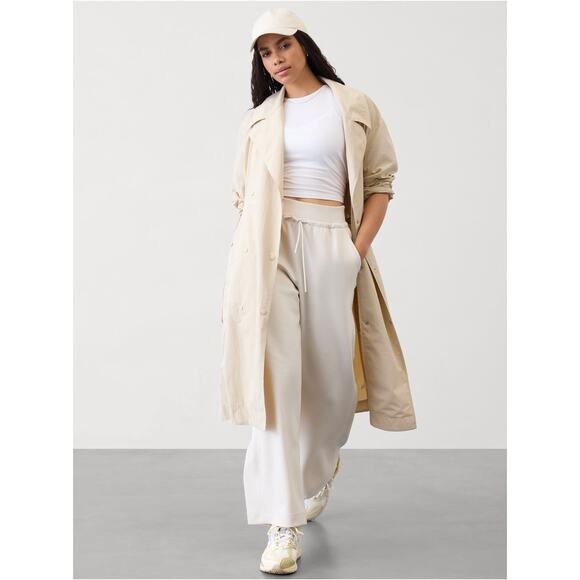 NWT Athleta Luna Trench Coat in Dune - Size: Medium - Picture 1 of 11